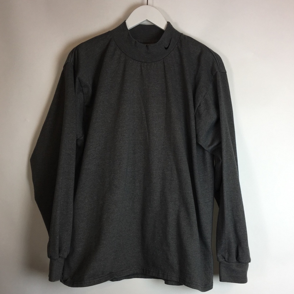 Nike Men's Cotton Long Sleeve Tee Medium Gray